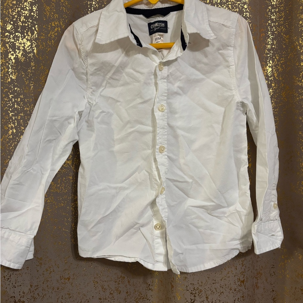 OshKosh B'gosh White Casual Button Down Shirt